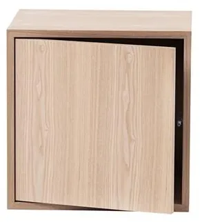 Muuto Stacked Reol System Mellem med Dør Eg